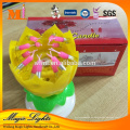 Venta caliente barato Flower Lotus Music Birthday Candle con 14 velas